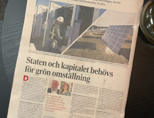 Op-ed alert in Dagens Industri